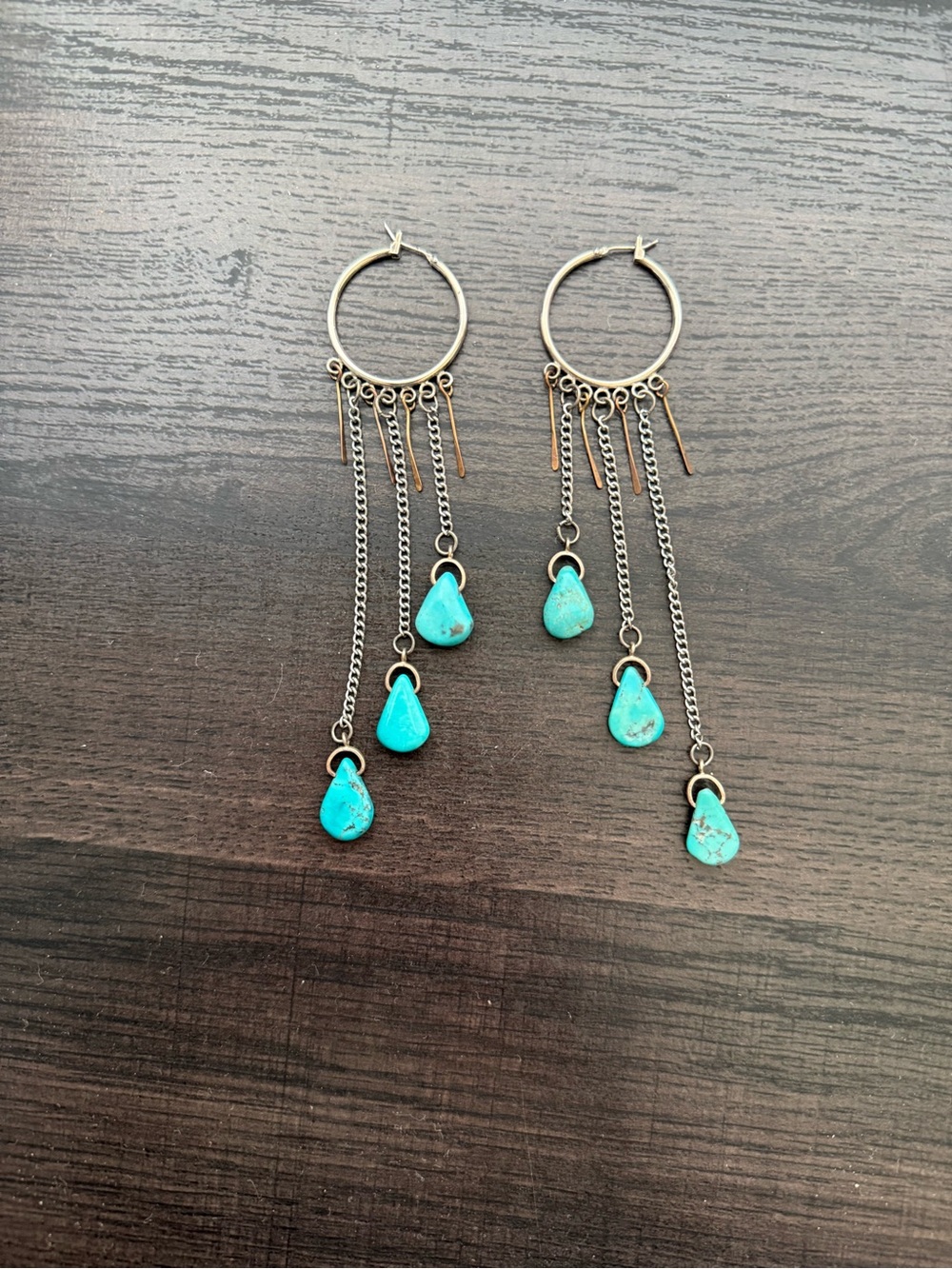 Sterling silver and turquoise earrings